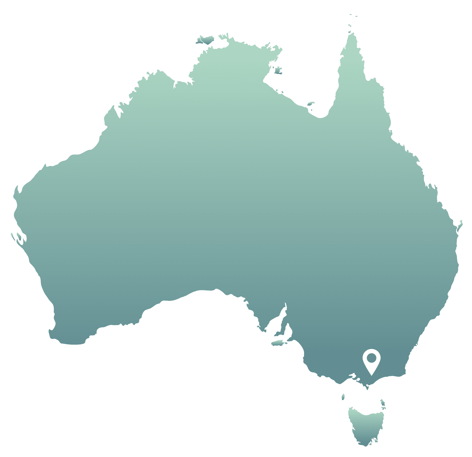 Gippsland project location on Australia map